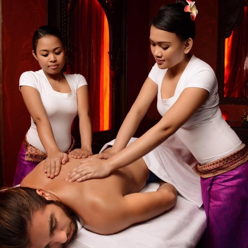 Sandwich massage by beautiful girls in Bangalore